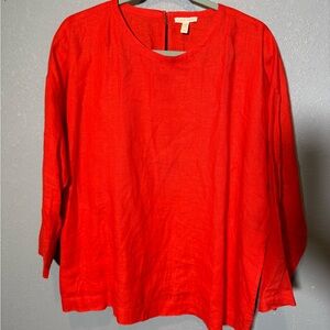Eileen Fisher Organic Linen Top- Small‎